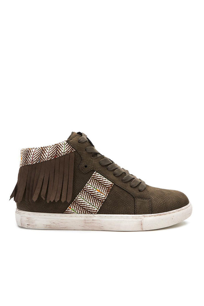 SALE - Coconuts by Matisse Slinky Fringed Sneaker - fab'rik
