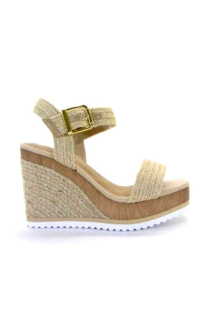 SALE - Sutter Raffia Wedge - fab'rik