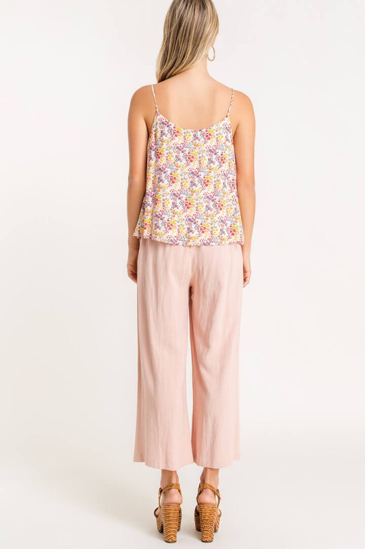 SALE - Beverly Pleated Detail Floral Tank - fab'rik