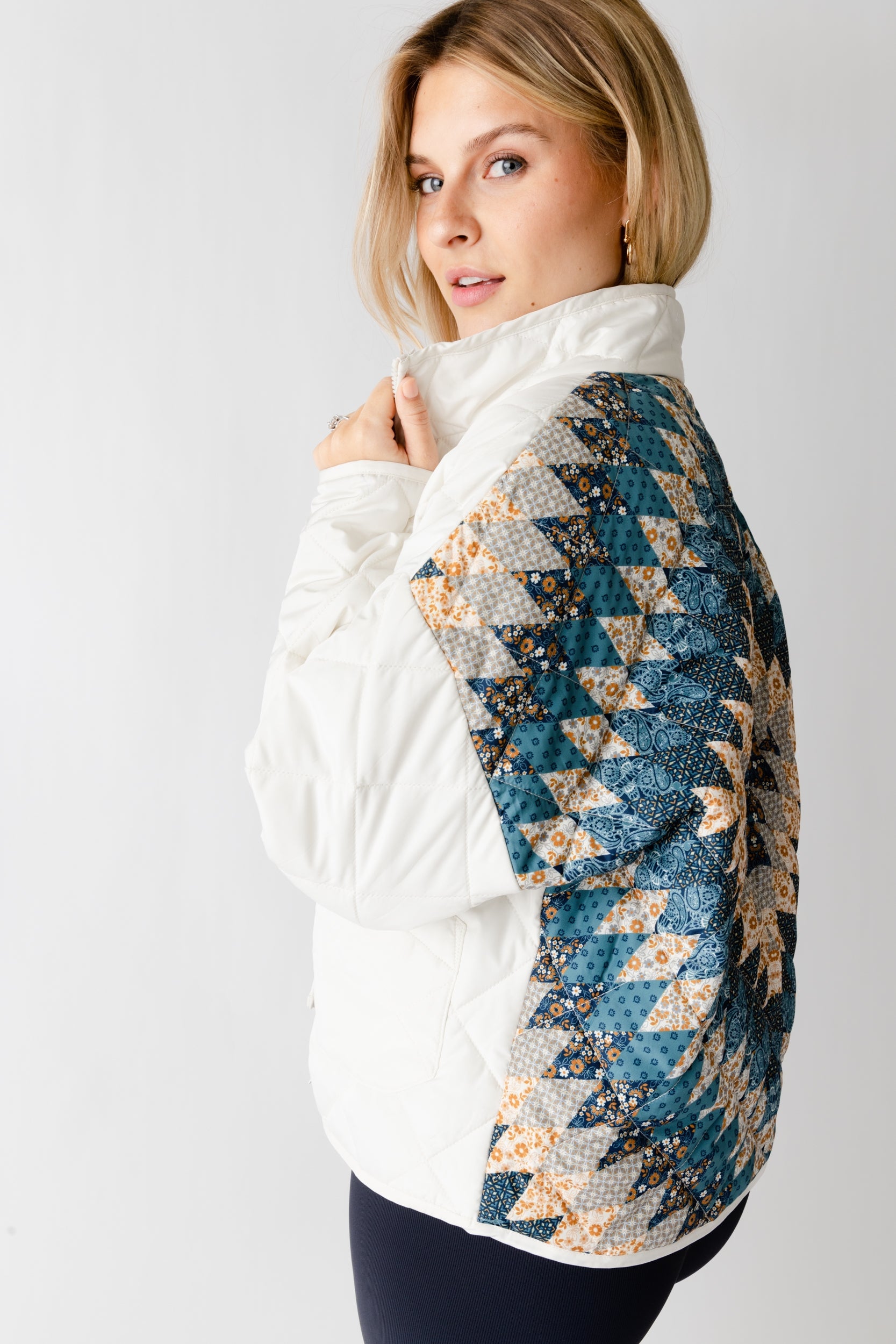 Z Supply Maya Quilt Panel Jacket - fab'rik