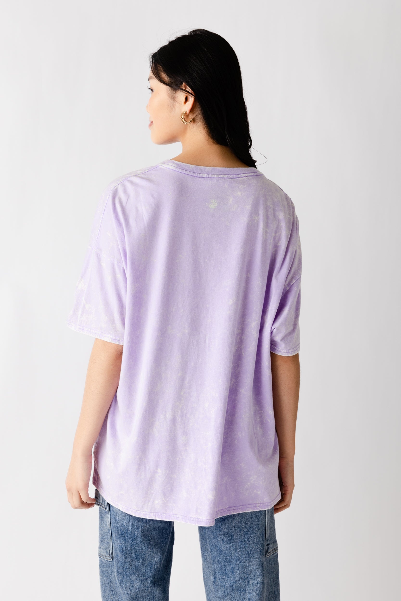 Vivian Oversized Acid Washed Tee - fab'rik
