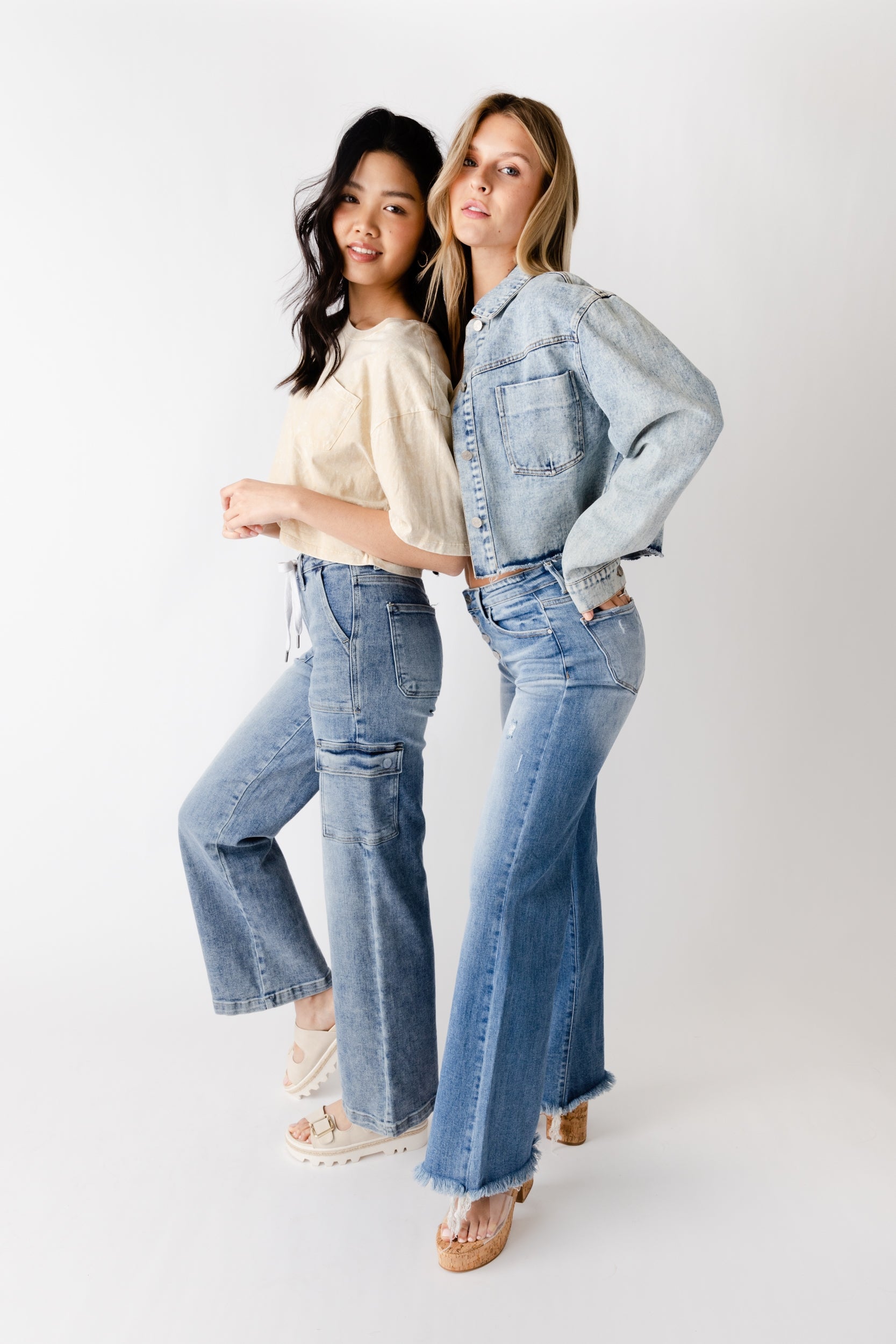 Elliot Acid Washed Cropped Tee - fab'rik