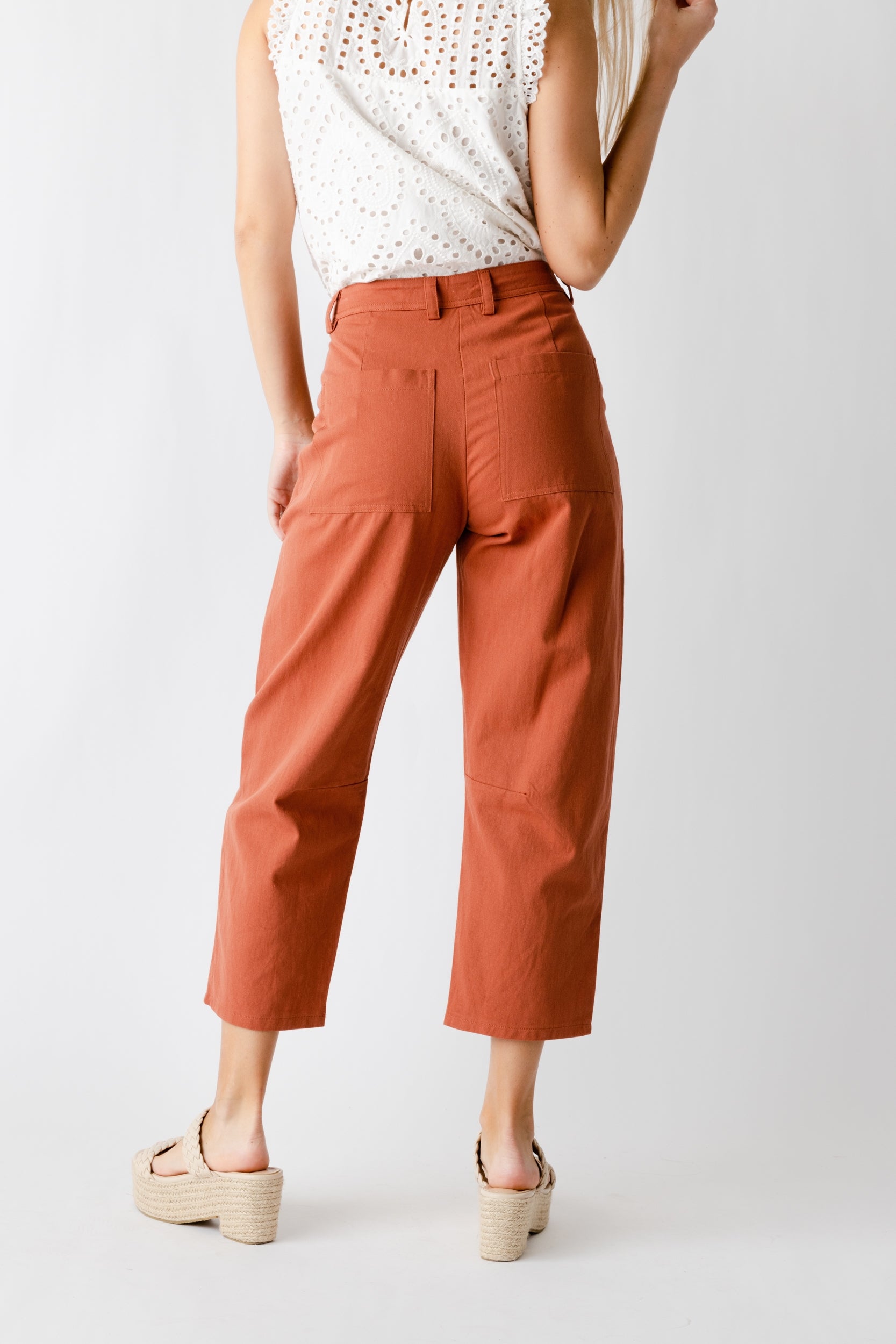 Belle Patch Pocket Wide Leg Pant - fab'rik