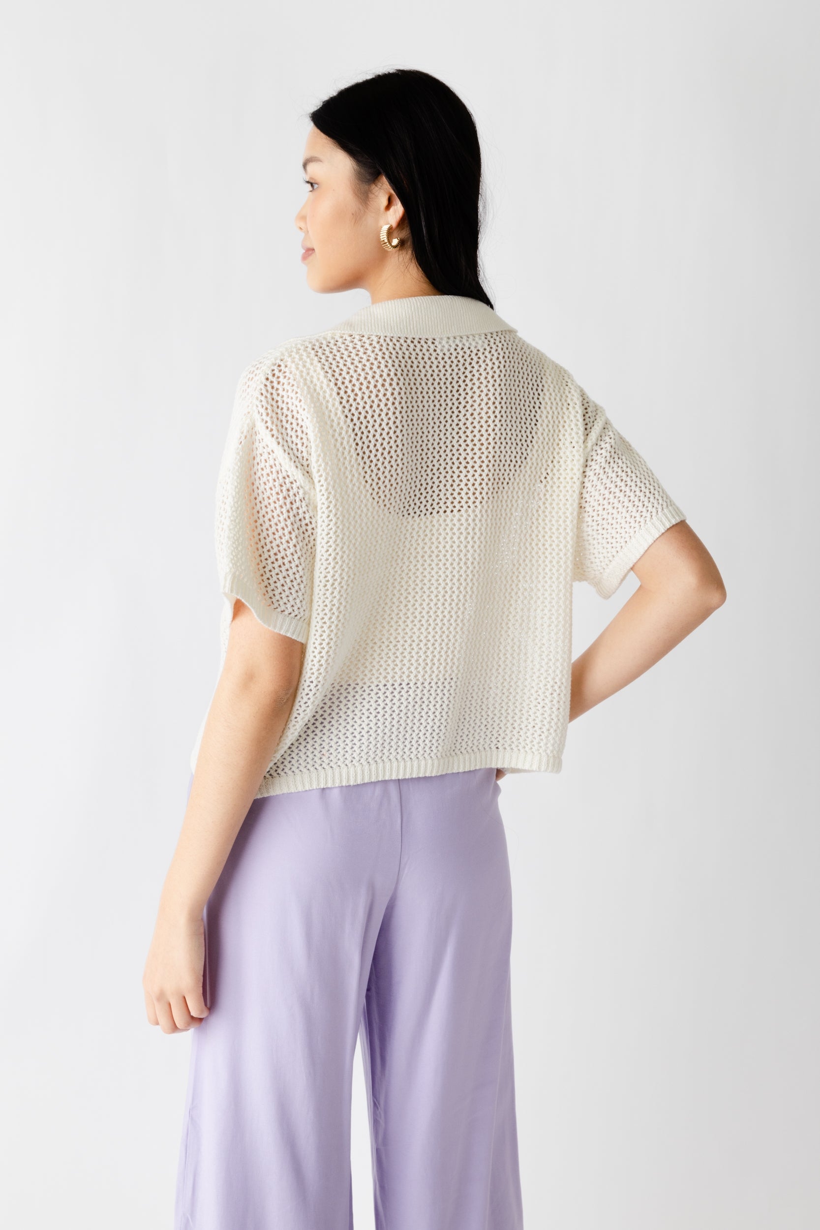Grace Open Weave Knit Top - fab'rik