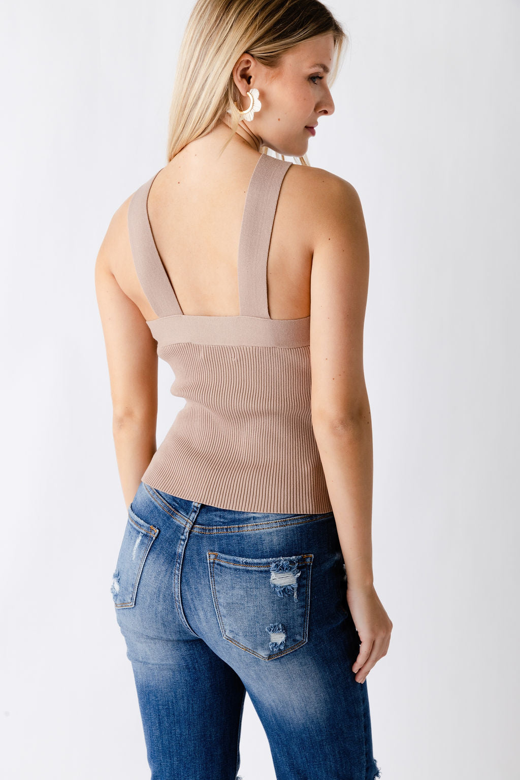 Mia Cross Neck Halter Top - fab'rik