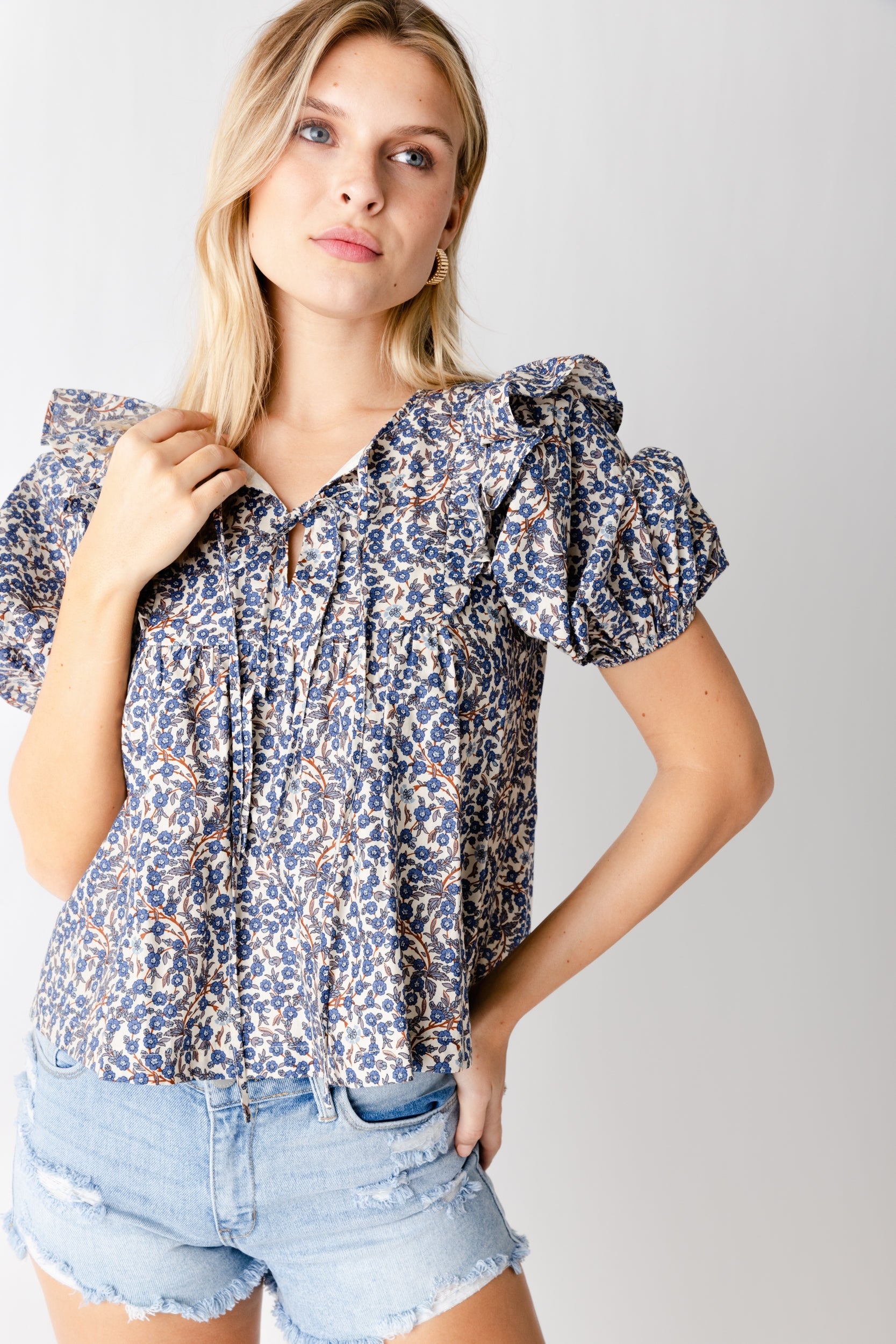 Samantha Puff Sleeve Blouse - fab'rik