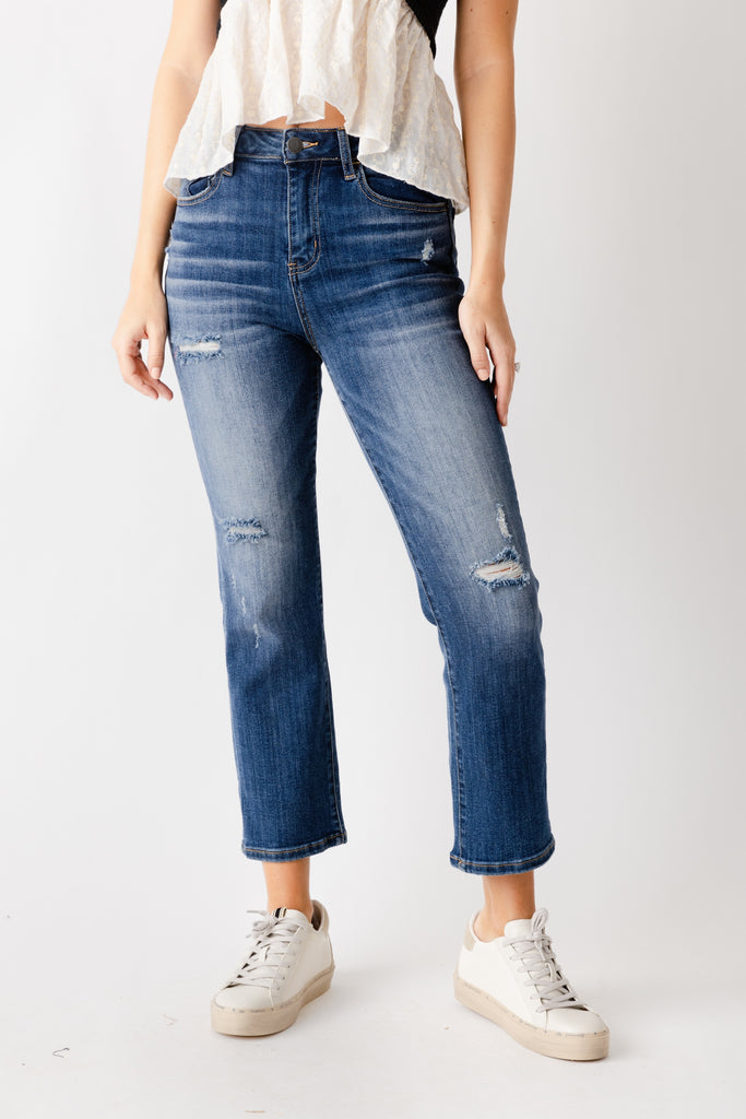 Stevie High Waisted Cropped Flare Jean - fab'rik