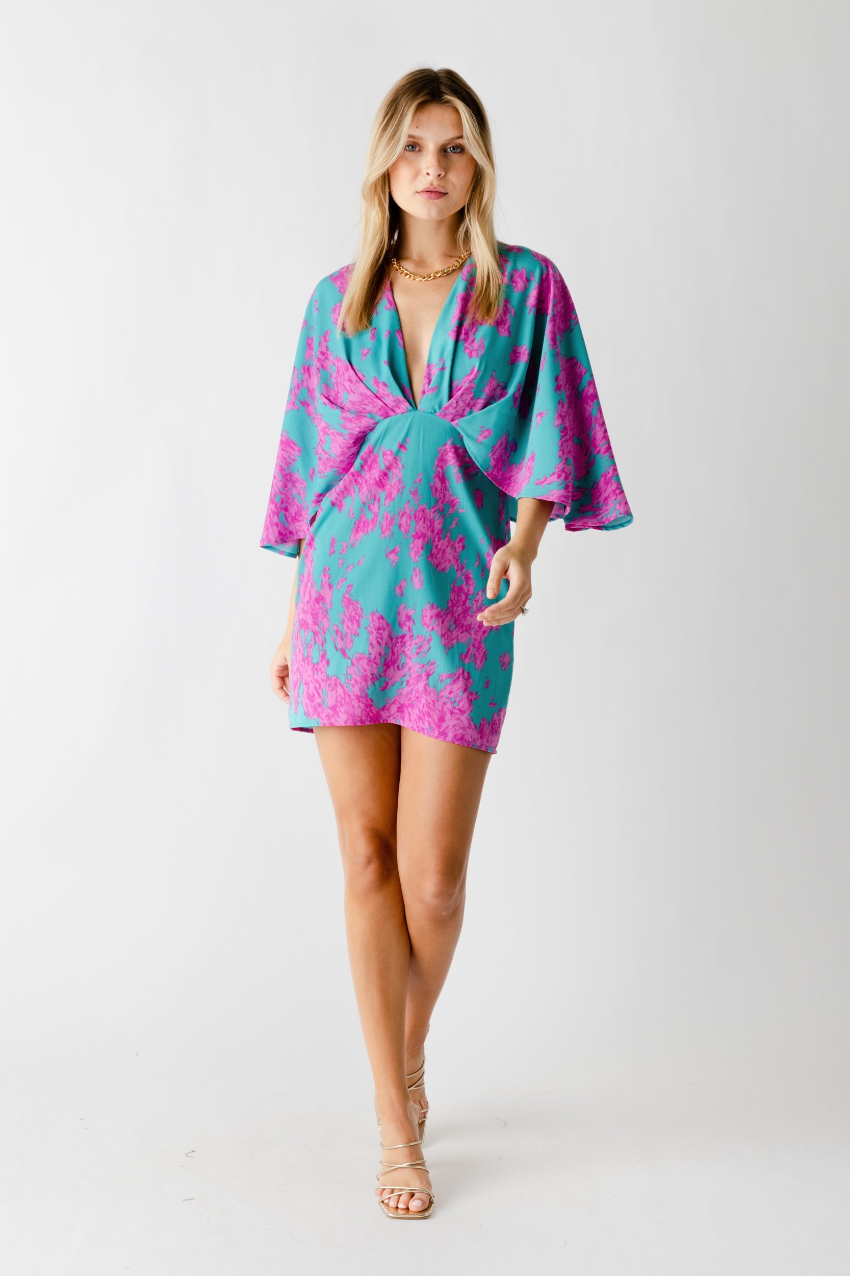 Gracie Kimono Sleeve Dress - fab'rik