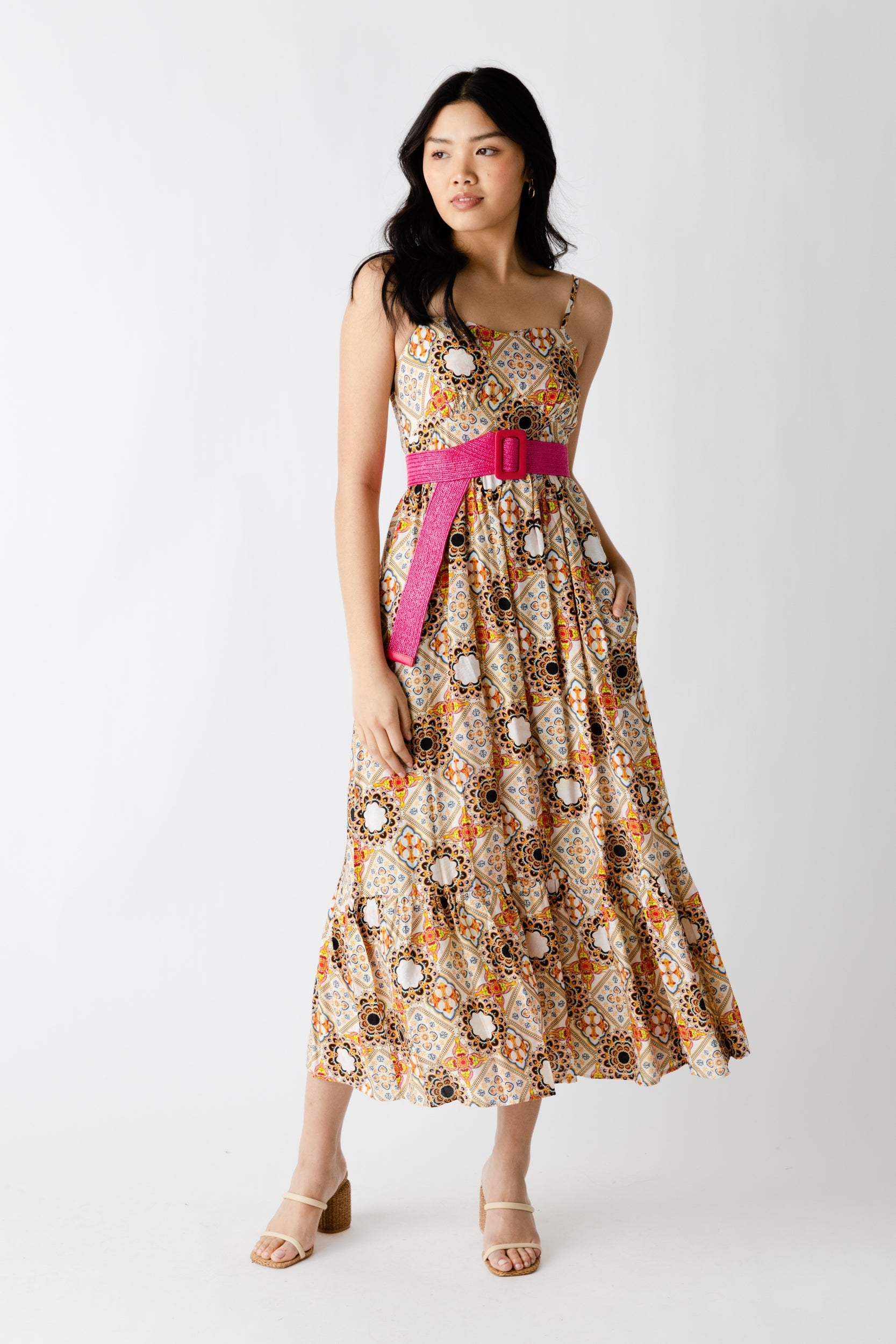 Mia Tie Print Maxi Dress - fab'rik