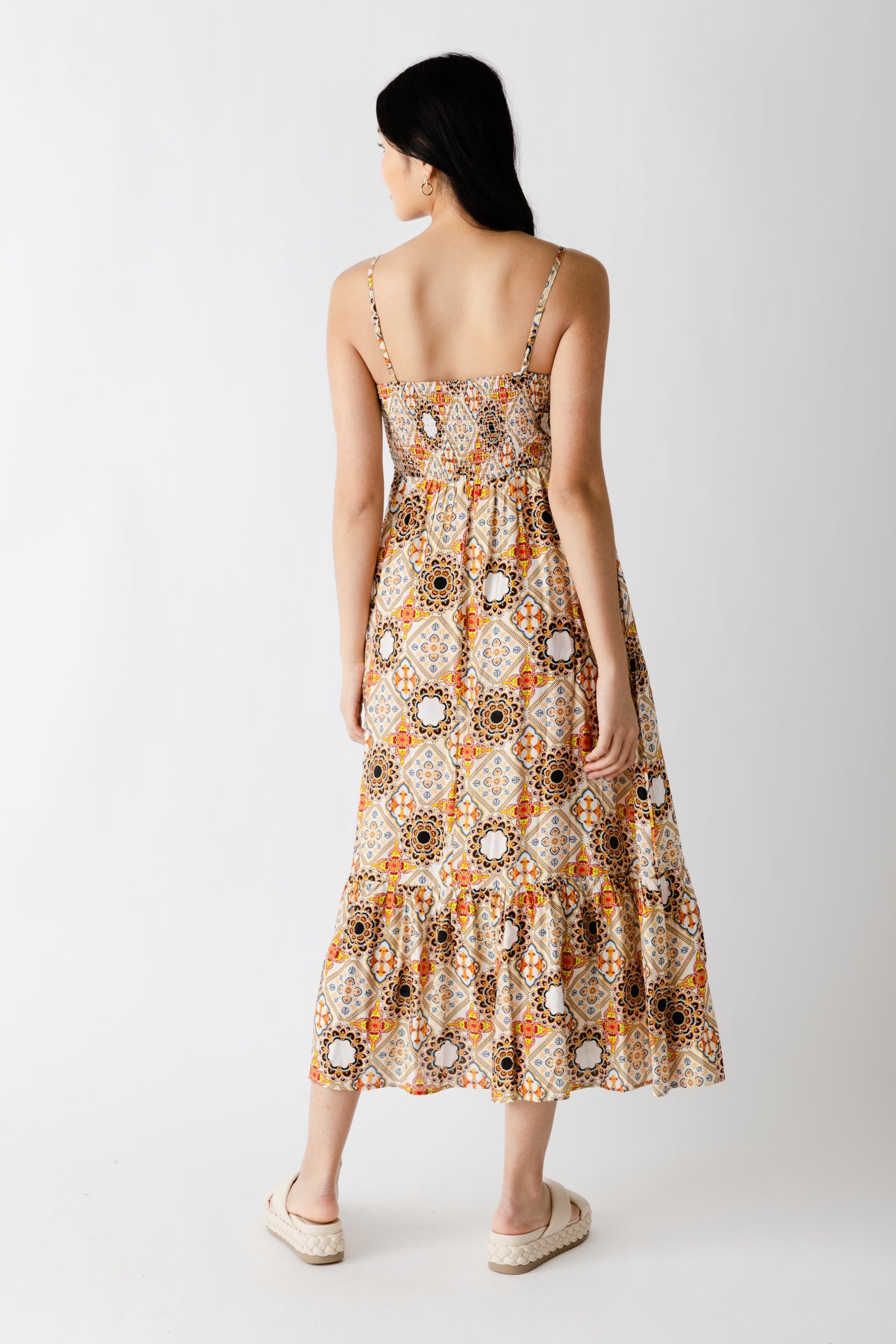 Mia Tie Print Maxi Dress - fab'rik
