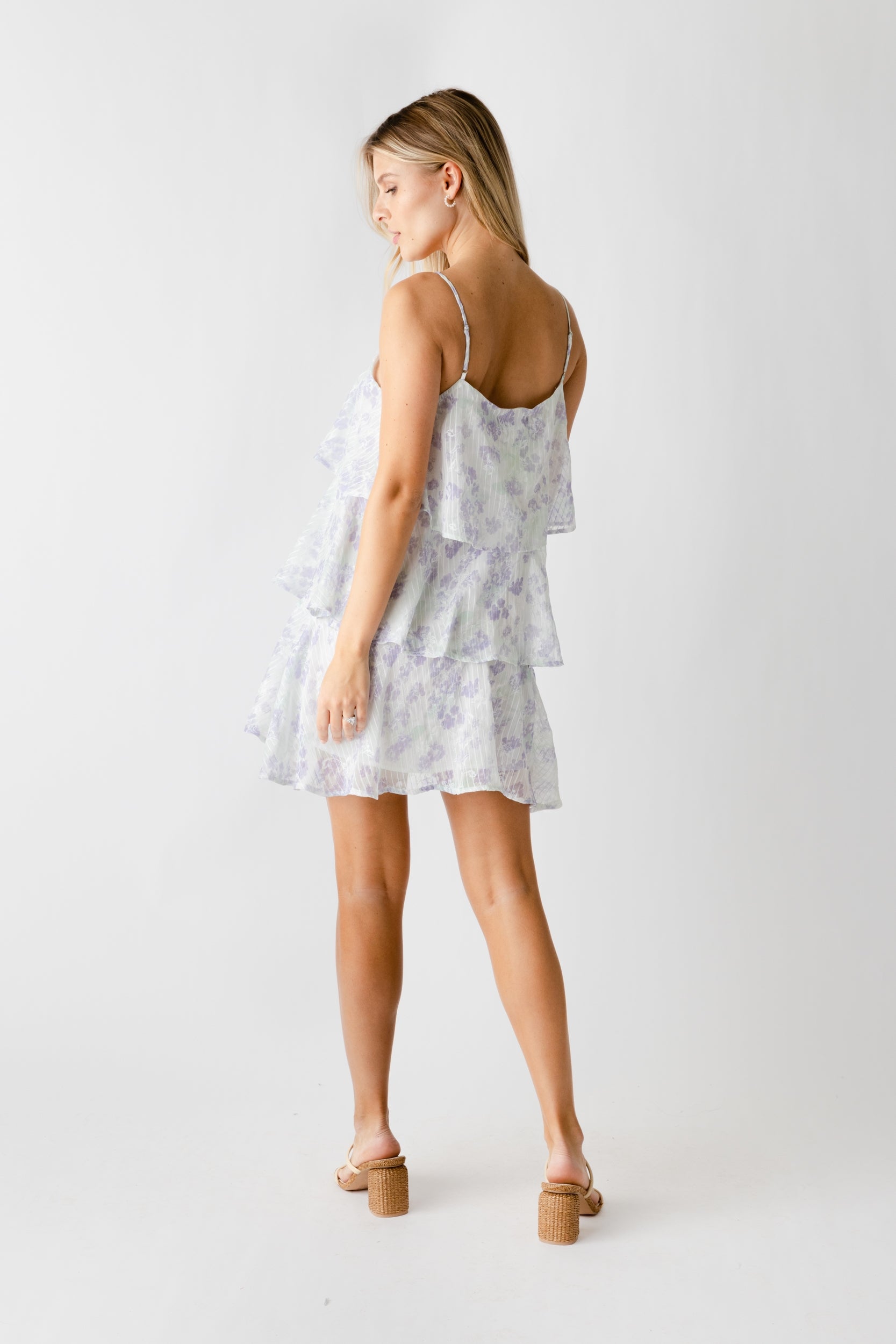Ida Floral Tiered Mini Dress - fab'rik