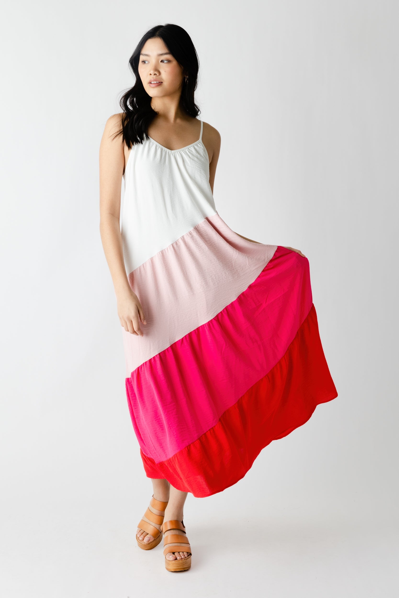 Izzi Color Blocked Maxi Dress - fab'rik