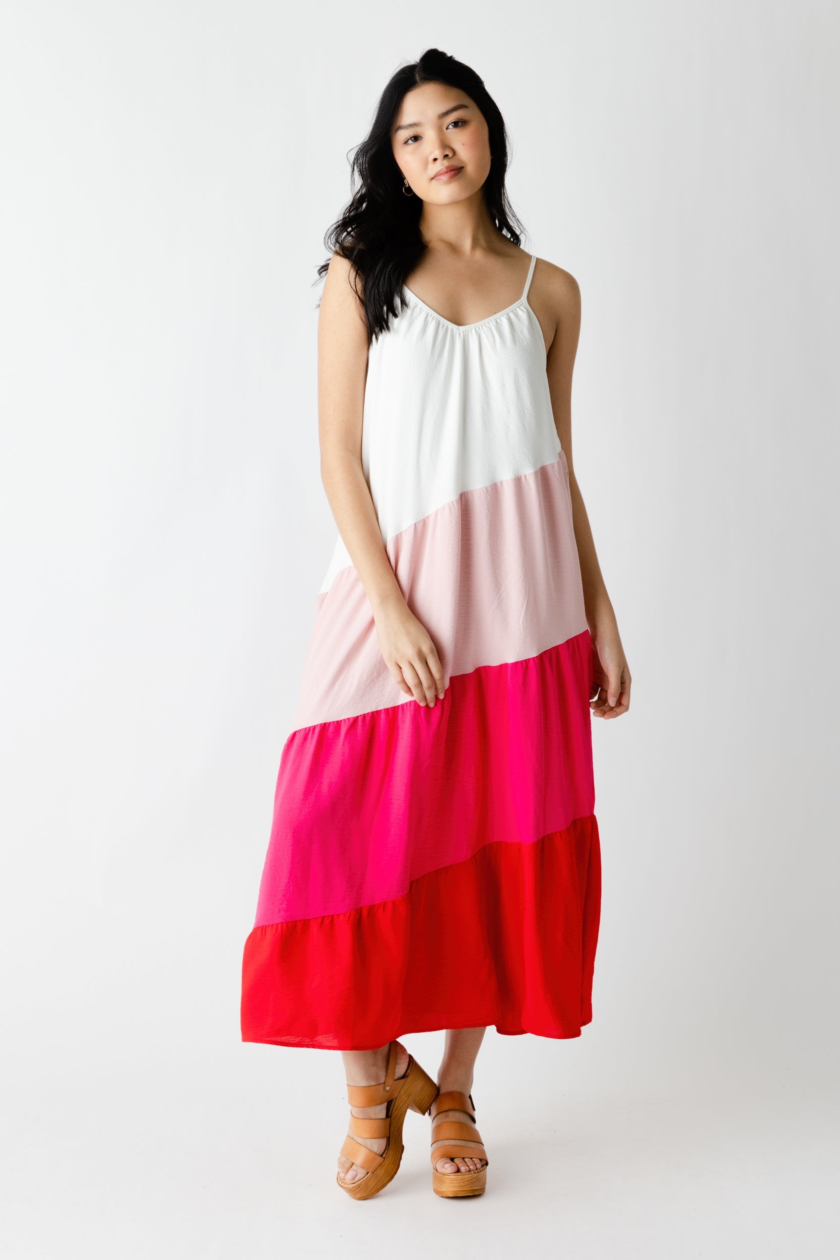 Izzi Color Blocked Maxi Dress - fab'rik