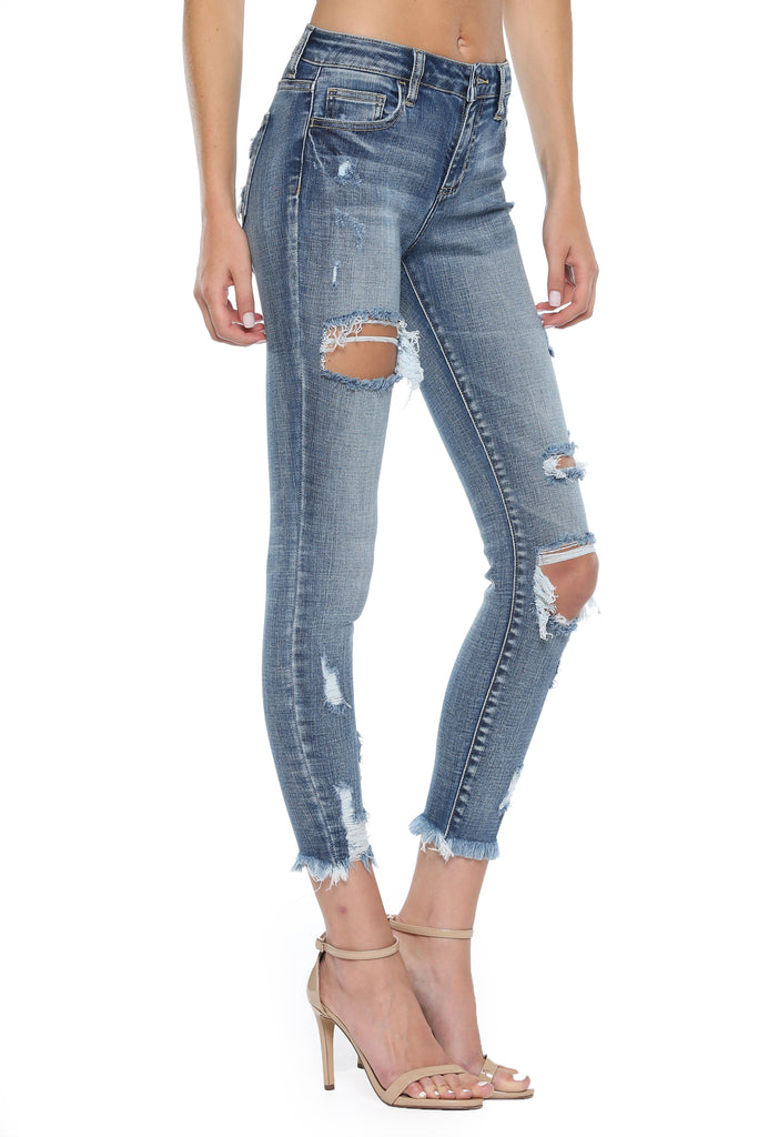 Monaco Distressed Crop Skinny Jean - fab'rik