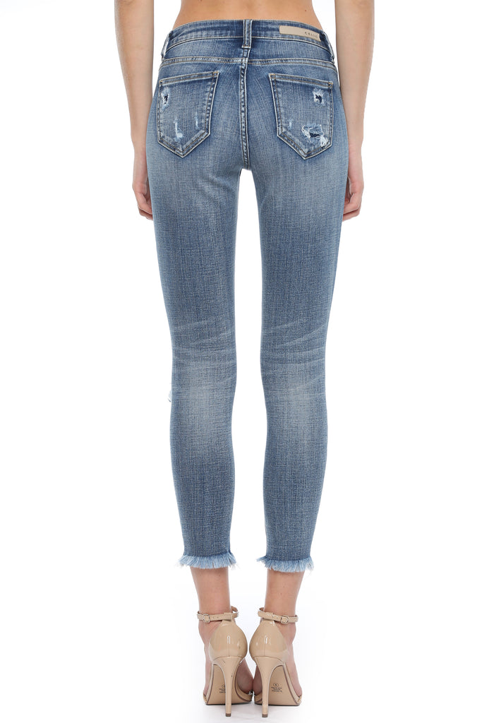 Monaco Distressed Crop Skinny Jean - fab'rik