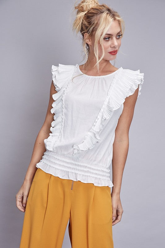 Lisette Ruffle Pleated Blouse - fab'rik