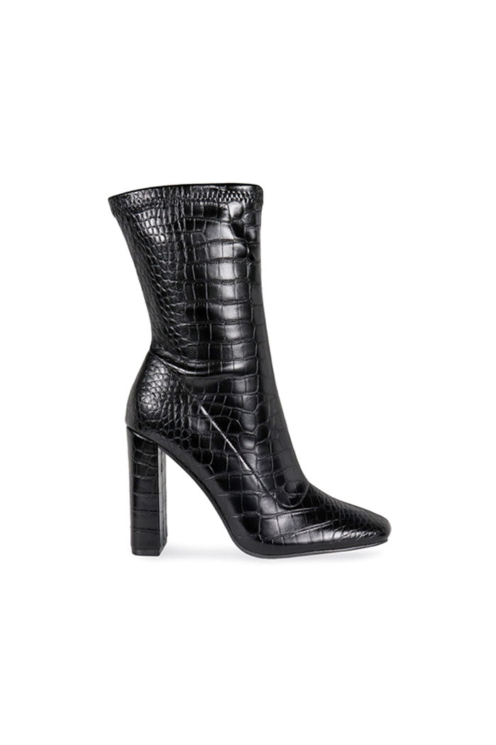SALE - Zachery Snakeskin Bootie - fab'rik