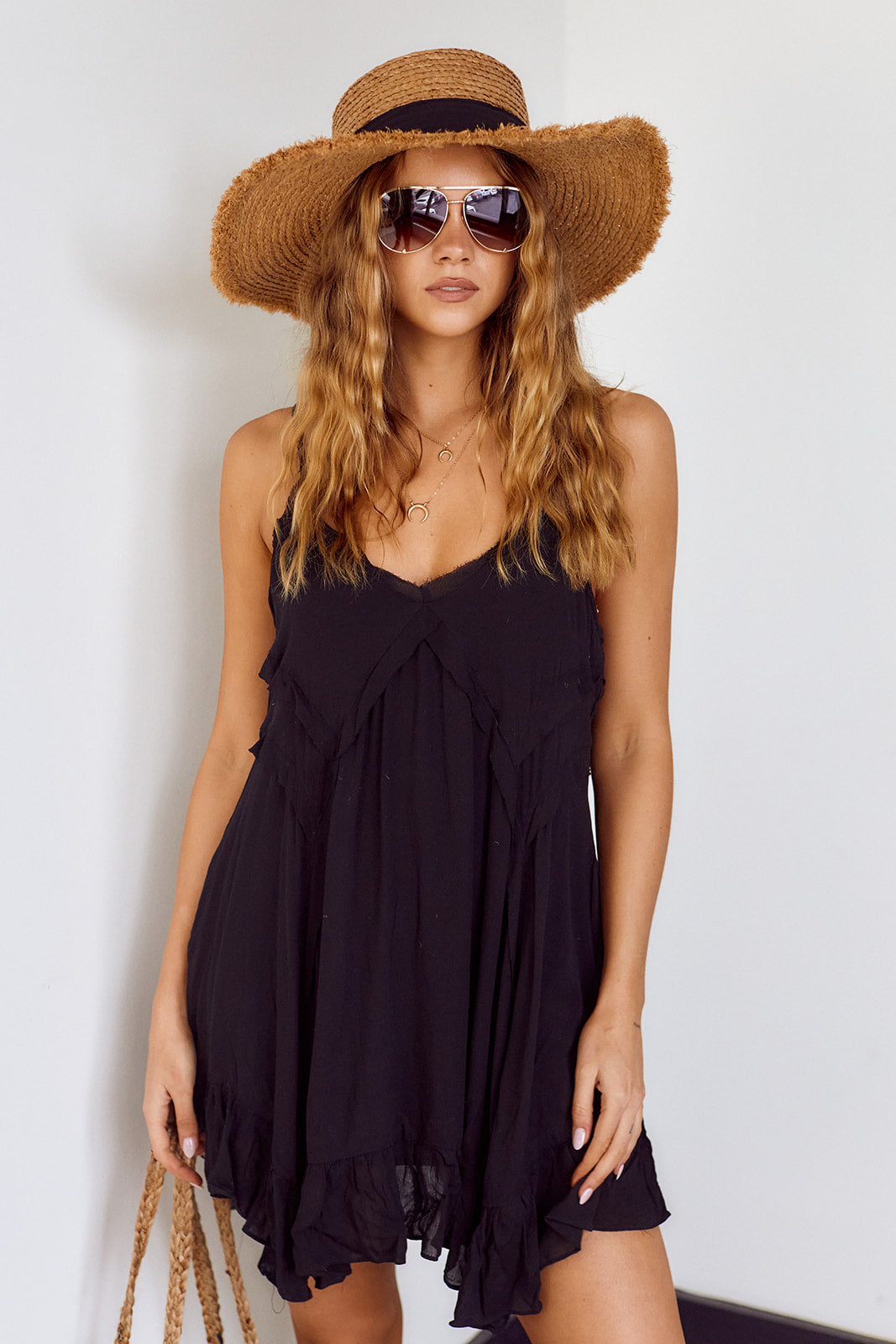 SALE - Berklie Ruffle Trim Dress - fab'rik
