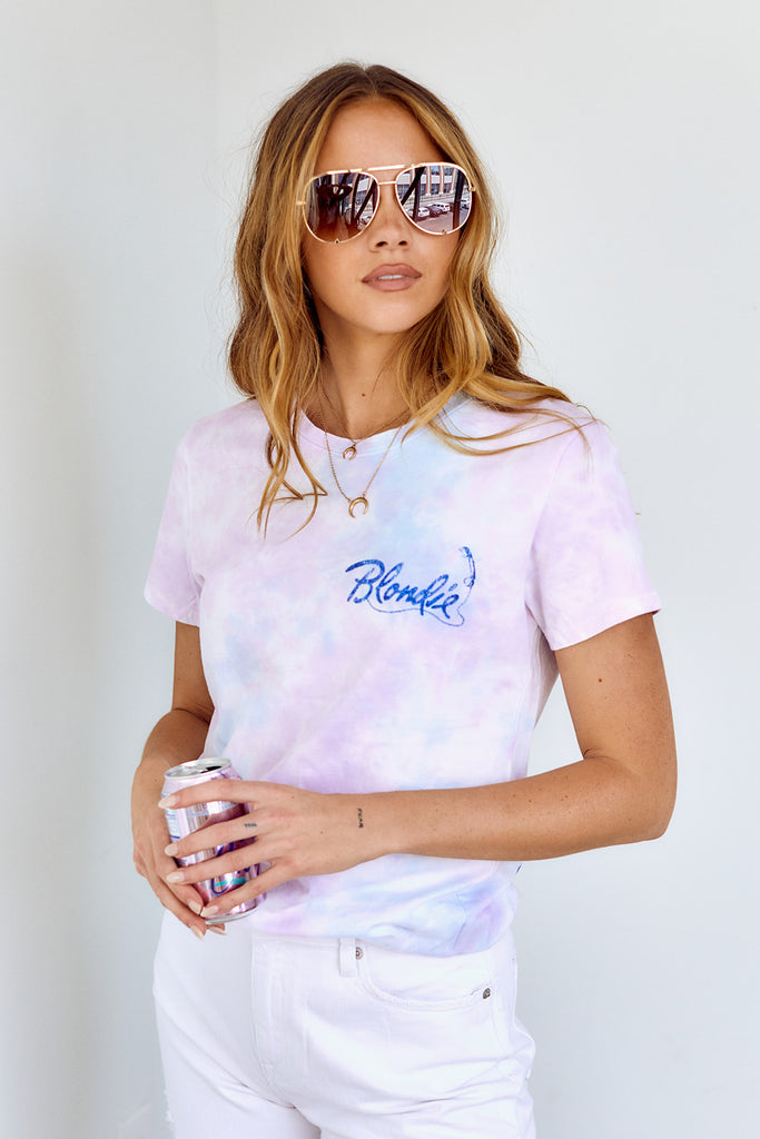 SALE - Tie Dye Blondie Call Me Graphic Tee - fab'rik