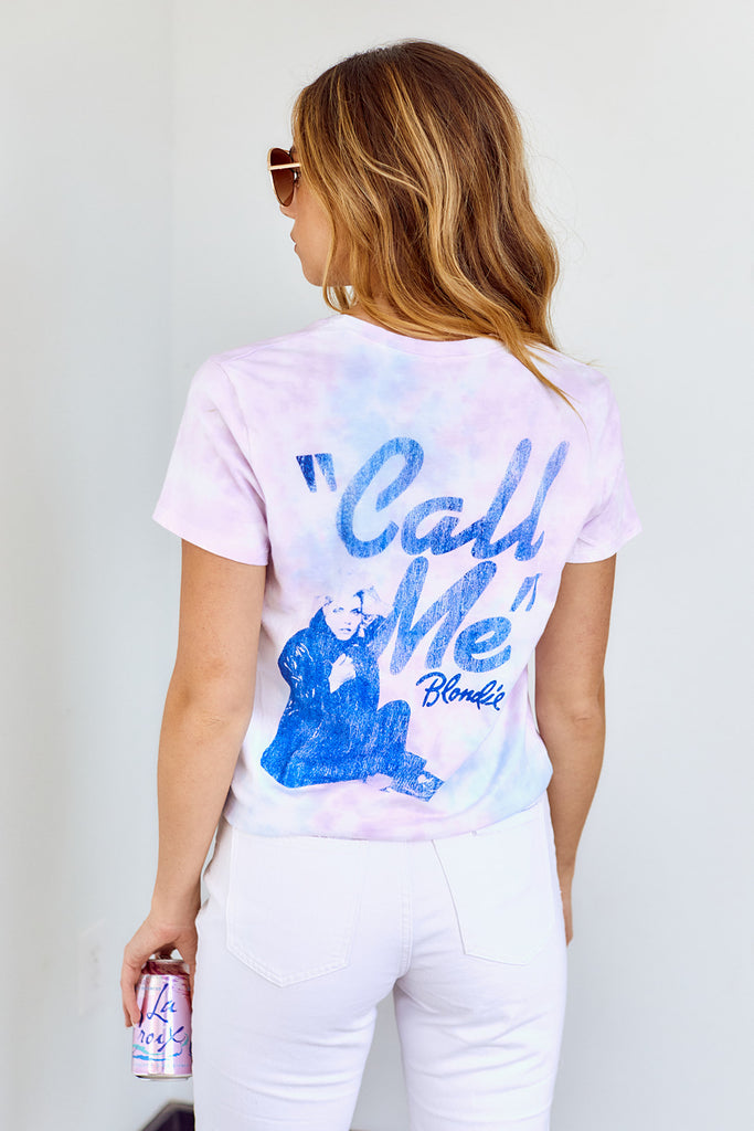 SALE - Tie Dye Blondie Call Me Graphic Tee - fab'rik