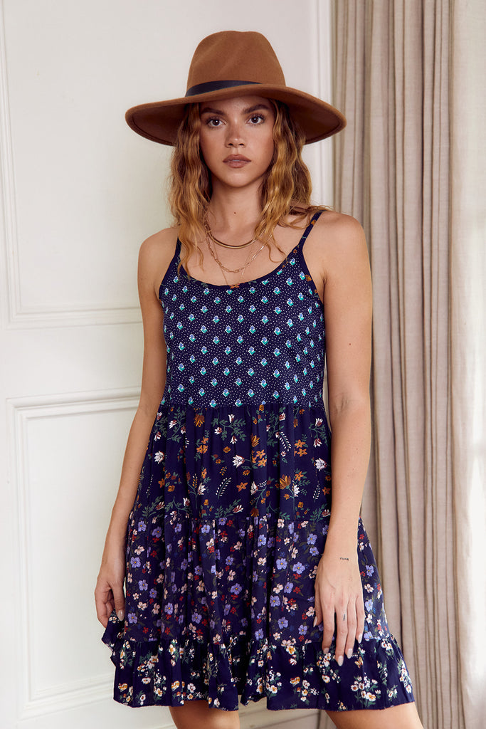 Breezie Unique Patchwork Mini Dress - fab'rik