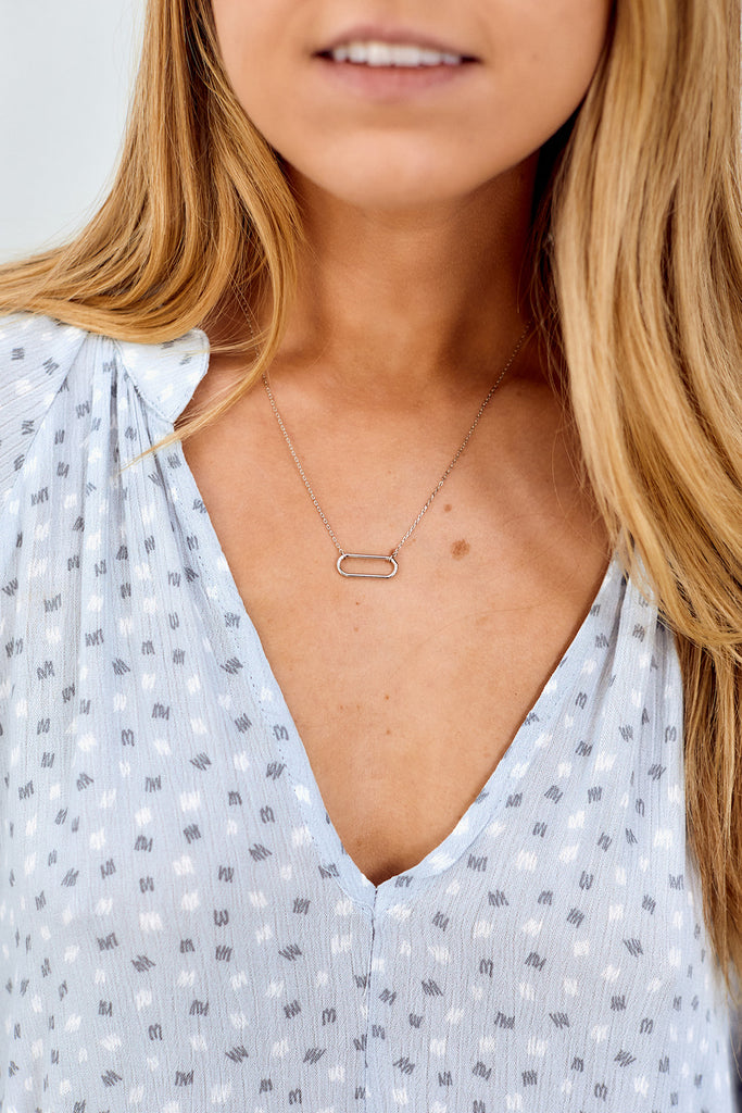 Carolina Flat Oval Necklace - fab'rik