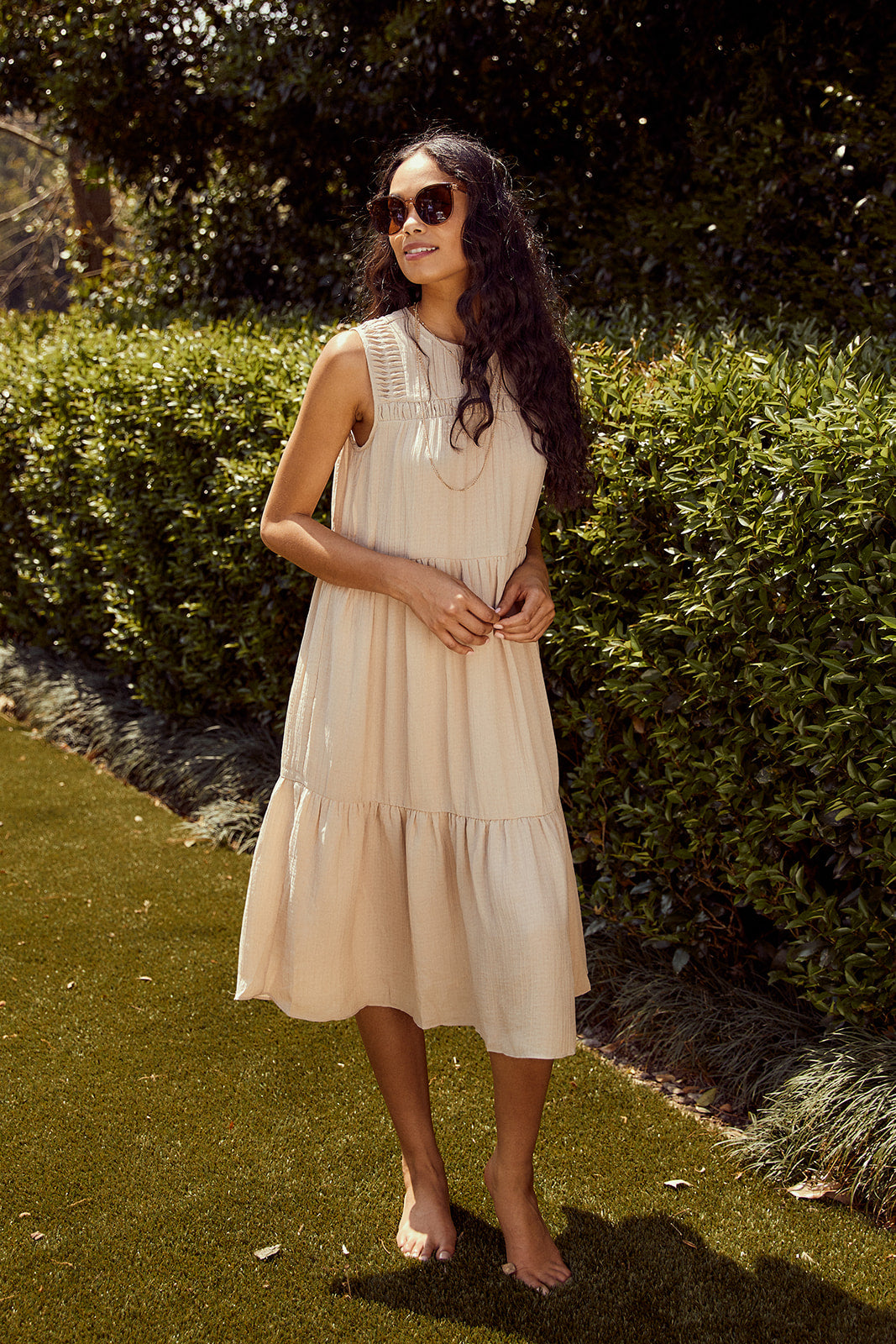 SALE - Callahan Tiered Midi Dress - fab'rik