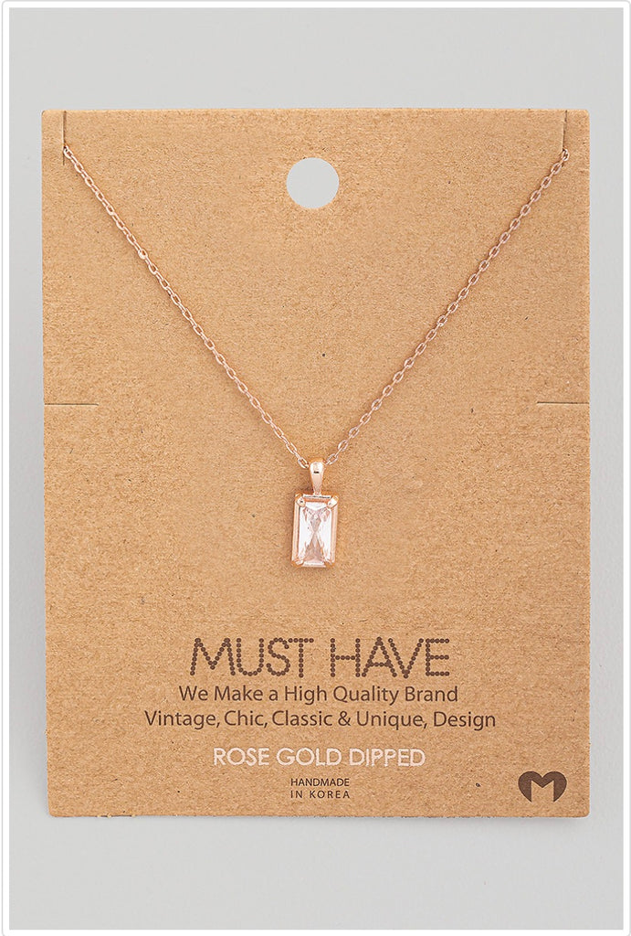 Leliza Drop Charm Necklace - fab'rik