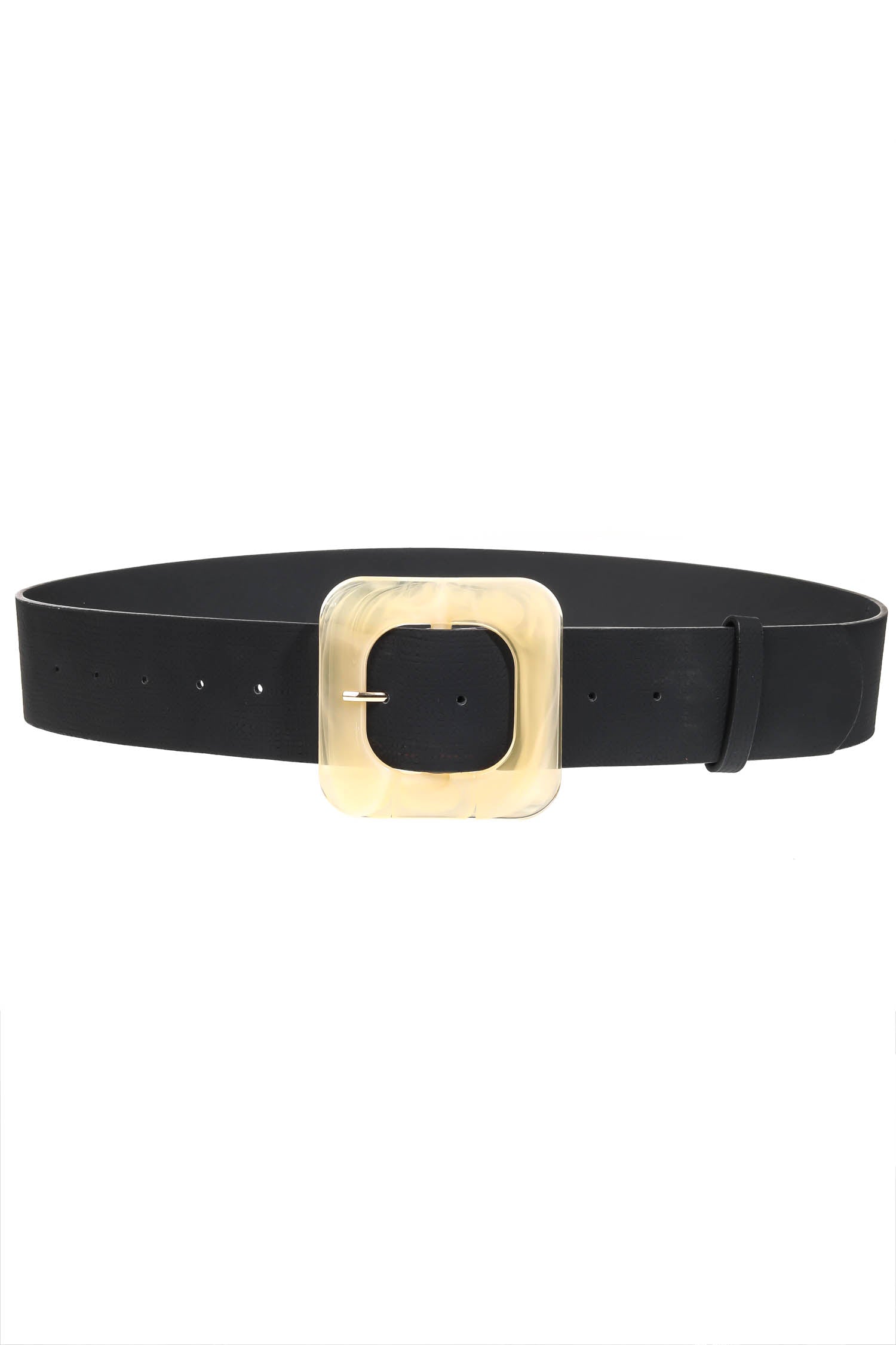 Melbourne Square Lucite Buckle Belt - fab'rik