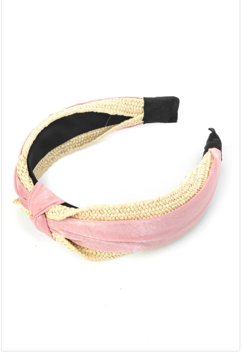 Morgan Raffia Detail Headband - fab'rik