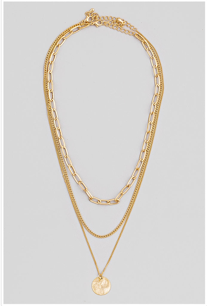 Nisha Layered Chain Necklace - fab'rik