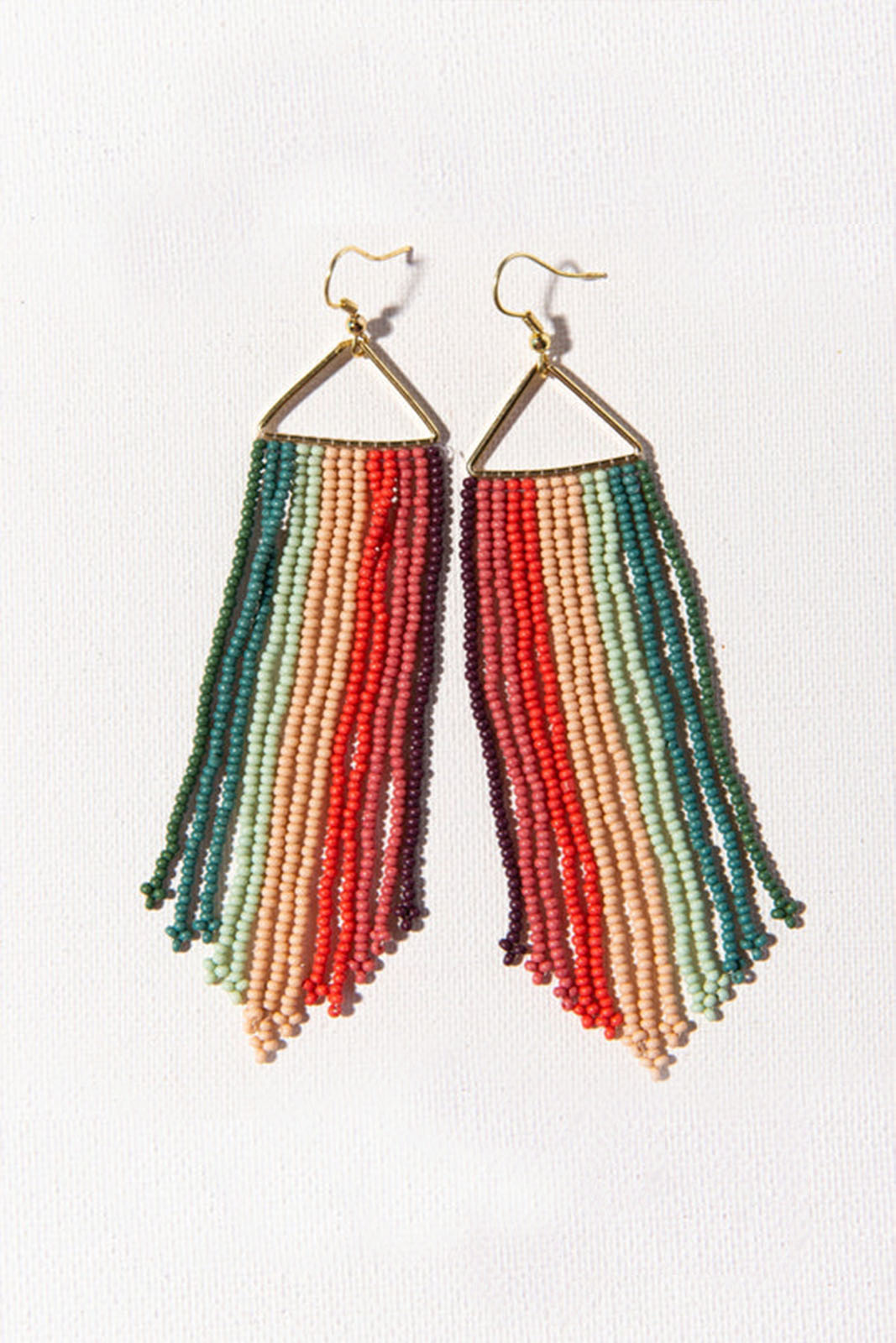 Ink+Alloy Multi Color Fringe Earring - fab'rik