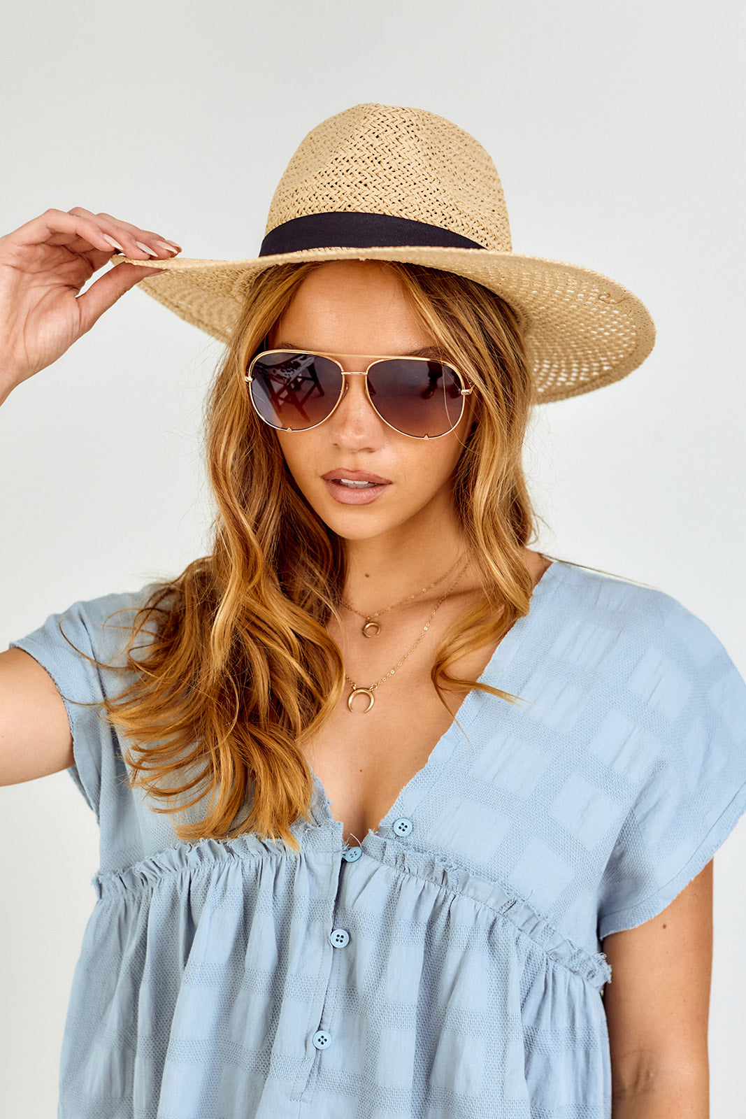 SALE - Lenora Panama Hat - fab'rik
