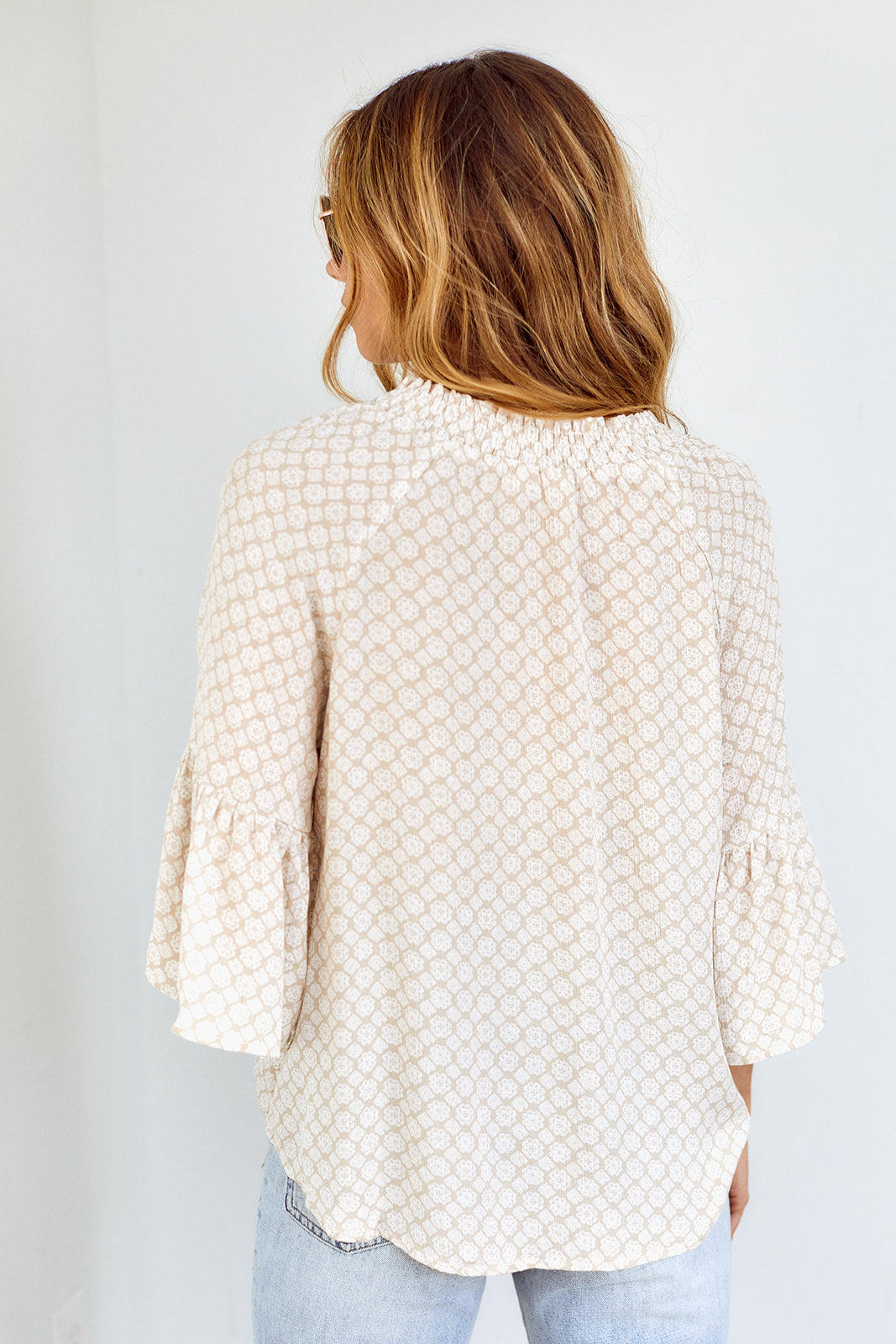 SALE - Milla Smocked Detail Boho Blouse - fab'rik