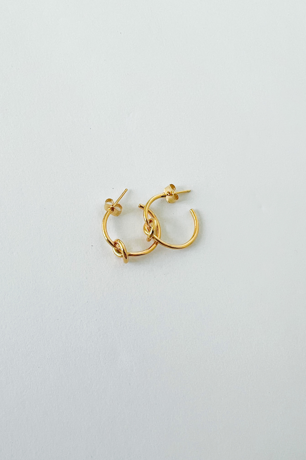 Georgia Knotted Hoop Earrings - fab'rik